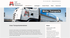 Desktop Screenshot of muellertransporte.at