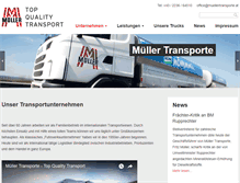 Tablet Screenshot of muellertransporte.at