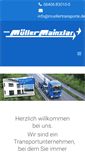 Mobile Screenshot of muellertransporte.de