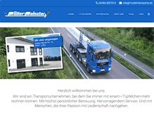 Tablet Screenshot of muellertransporte.de